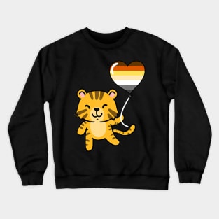 Tiger Heart Balloon Gay Bear Crewneck Sweatshirt